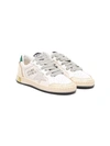 GOLDEN GOOSE AGED-EFFECT LOGO-PATCH TRAINERS