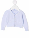 Siola Delizia Embroidered Cardigan In Blue