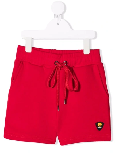 Ciesse Piumini Junior Kids' Logo Patch Shorts In Red