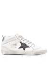 GOLDEN GOOSE MID-STAR HIGH-TOP SNEAKERS