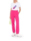 Ganni Software Isoli Elasticated Pants Shocking Pink Size L In Pink & Purple