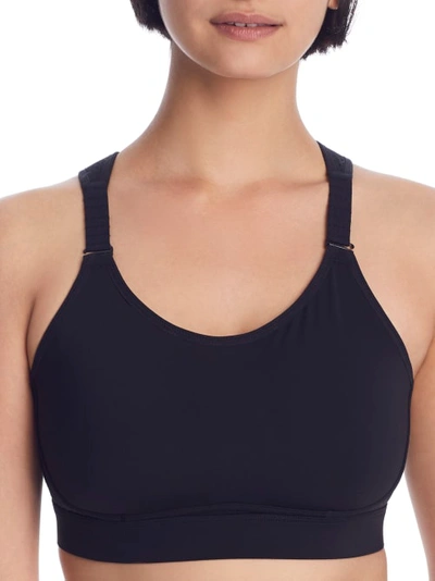 Spanx Core High-impact Stretch-jersey Sports Bra In Black