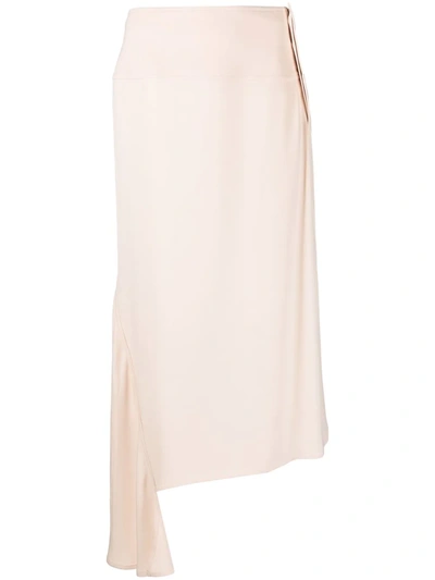 Jil Sander High-waisted Asymmetric Skirt In Rosa