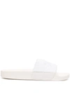 Senso Elly Logo-embroidered Slides In Weiss