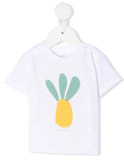 Knot Graphic-print T-shirt In Weiss