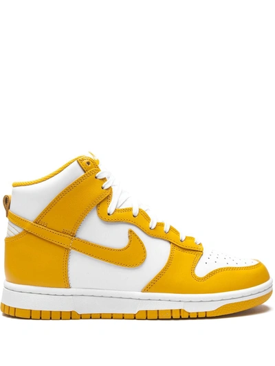 Nike Dunk High "dark Sulfur" Sneakers In Yellow