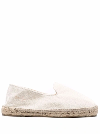 Manebi La Havana Espadrilles In White Canvas