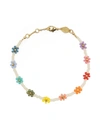Anni Lu Flower Power Beaded Bracelet In Multi