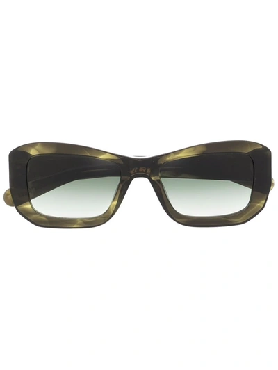 Flatlist Oversize-frame Sunglasses In Grün