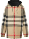 BURBERRY REVERSIBLE CHECK HOODED JACKET