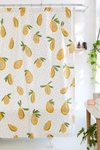 Urban Outfitters Allover Fruits Patterned Shower Curtain In Papayas