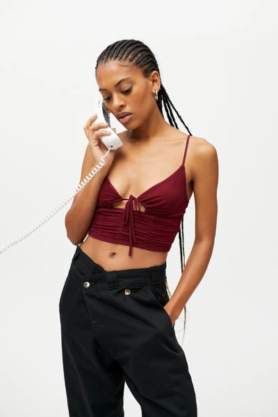 Urban Outfitters Tie Front Mesh Top Urban Outfitters Uo My