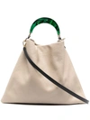 Marni Pannier Tote Bag In Neutrals