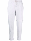 Brunello Cucinelli Stripe-detail Track Pants In Grau