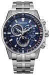 CITIZEN CITIZEN PCAT PERPETUAL ALARM WORLD TIME CHRONOGRAPH BLUE DIAL MEN'S WATCH CB5880-54L