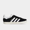 Adidas Originals Adidas Boys Black Kids Gazelle Suede Trainers 4-9 Years In Black/white