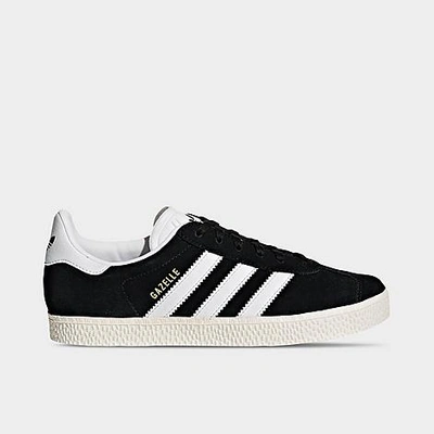 Adidas Originals Adidas Big Kids' Originals Gazelle Casual Shoes In Black/white/gold Metallic