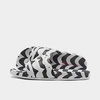 Adidas Originals Marimekko Adilette Slides In Black And White In Black/white/team Real Magenta