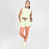 Nike Sportswear Women's Washed Shorts In Ghost Green/black