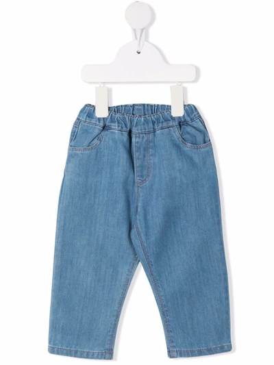 Knot Babies' Dylan Elasticated-waist Jeans In Blue