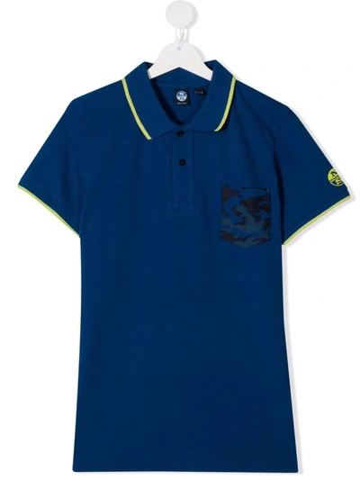North Sails Teen Polo Shirt In Blue