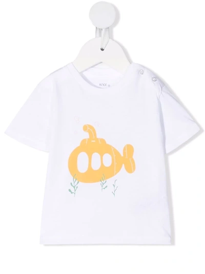Knot Babies' Graphic-print Cotton T-shirt In White
