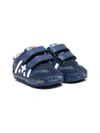 Premiata Andy Touch-strap Sneakers In Blue