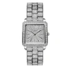 Jbw Women's Cristal Silver-tone Stainless Steel Watch, 28mm In Silver