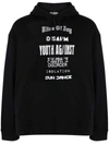 Raf Simons Regular Fit Rites Of Joy Hoodie Black In Schwarz
