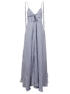 ALANUI ALANUI WOMEN'S BLUE LINEN DRESS,LWDB011S21FAB0014401 S