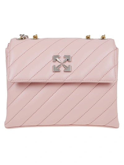 Off-white Women's Pink Leather Shoulder Bag