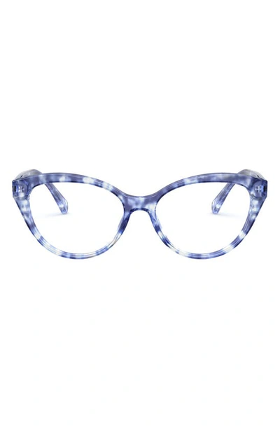 Polo Ralph Lauren Ralph Lauren 54mm Cat Eye Optical Glasses In Havana
