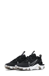 Nike React Vision Sneaker In Black/ White/ Black