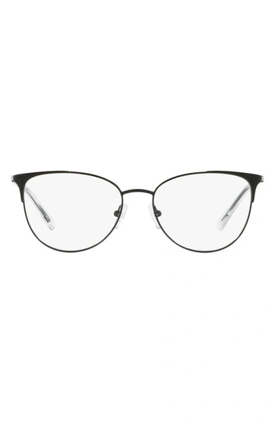 Armani Exchange 52mm Cat Eye Optical Glasses In Black