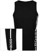 BOSS BUSINESS BOSS BEACH LOGO VEST T SHIRT BLACK