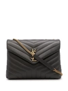 Saint Laurent Medium Loulou Shoulder Bag In Black