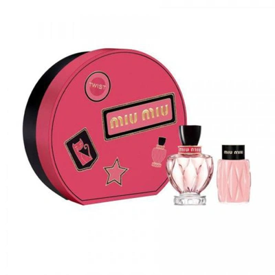 Miu Miu Ladies Twist Gift Set Fragrances 3614228956772 In Amber / Apple / Pink