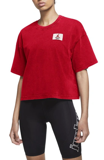 Nike Jordan Women's Essential Boxy T-shirt In University Red