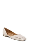 Sarto By Franco Sarto Tracy Flat In Cream Leather