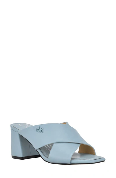 Calvin Klein Isha Slide Sandal In White