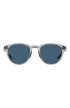 Polo Ralph Lauren 50mm Small Round Sunglasses In Trans Grey