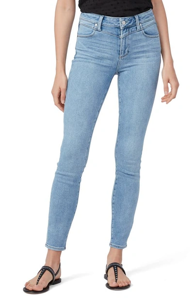 Paige Hoxton Yoke High Waist Skinny Jeans In Marlene Distressed