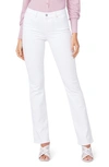 Paige Flaunt Curvy Hourglass High Waist Bootcut Jeans In Crisp White