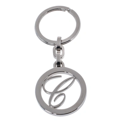 Pre-owned Chopard Silver Tone Logo Key Ring