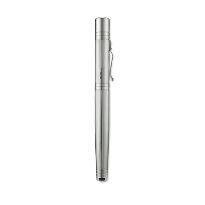 Smythson Grand Fountain Pen In Silver