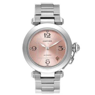 Cartier Pasha C Midsize Pink Dial Automatic Ladies Watch W31075m7 In Not Applicable