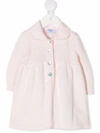 Siola Long Knitted Cardigan In Pink