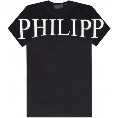 Philipp Plein Logo Lettering T-shirt In Black