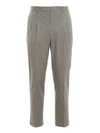 PT TORINO STRETCH COTTON TROUSERS IN GREY