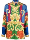 VERSACE MEDUSA RENAISSANCE-PRINT SILK SHIRT